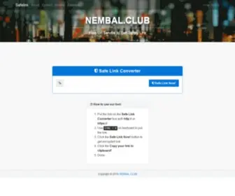 Nembal.club(Free Url Service to Get Safety Link) Screenshot
