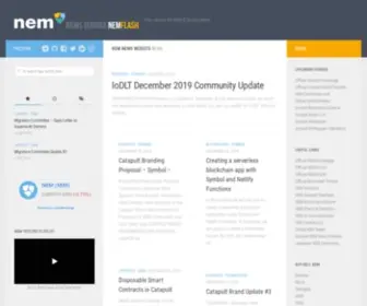 Nemflash.io(NEM News Website) Screenshot