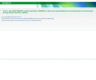 Nemmco.com.au(NEMMCO) Screenshot