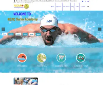 Nemo-Swim.com(اكاديميه نيمو للسباحه) Screenshot