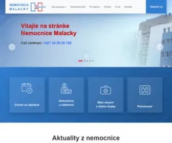 Nemocnicamalacky.sk(Nemocnica Malacky) Screenshot