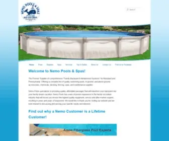 Nemopools.com(Nemo Pools & Spas) Screenshot