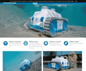 Nemorobot.com(The cordless pool cleaner robot) Screenshot