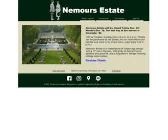 Nemoursmansion.org(Nemours Mansion and Gardens) Screenshot