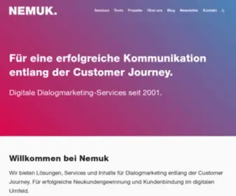 Nemuk.com(Digitale Dialogmarketing) Screenshot