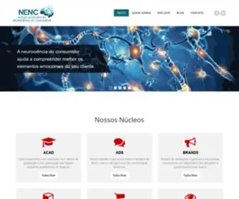 Nenc.com.br(Núcleo de Estudos em Neurociência do Consumidor) Screenshot