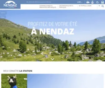 Nendaz.ch(Site Officiel de Nendaz Tourisme) Screenshot
