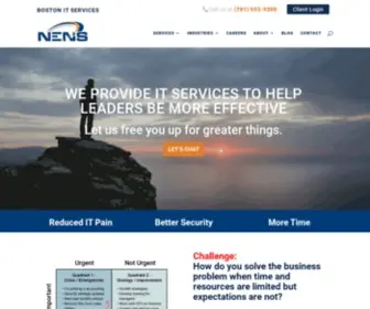 Nens.com(Boston Managed IT Services Company) Screenshot