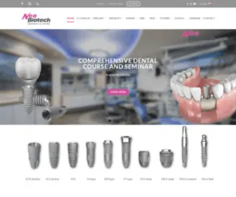 Neobiotech-Implant.cz(Neo Biotech dental implant supplier) Screenshot