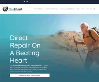 Neochord.com(Direct Repair On A Beating Heart The NeoChord Artificial Chordae Delivery System) Screenshot