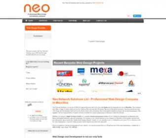 Neo.co.mu(Web Design & Website Design Company Mauritius) Screenshot