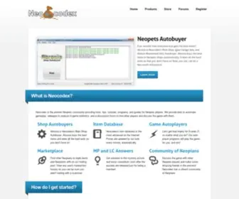 Neocodex.us(Neopets programs for everyone) Screenshot