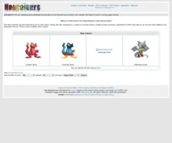 Neocolours.co.uk(The Neopets colour/species guide) Screenshot