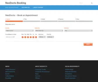 Neodoctobooking.com(NeoDocto Booking) Screenshot