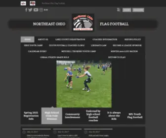 Neoflag.net(Northeast Ohio Flag Football League) Screenshot