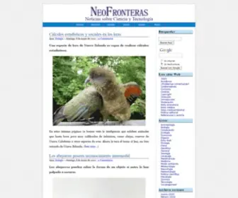 Neofronteras.com(Física) Screenshot