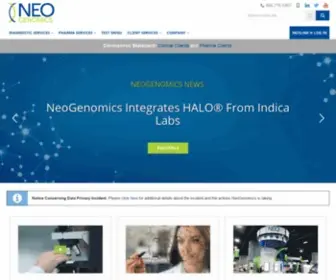 Neogenomics.com(Neogenomics laboratories) Screenshot