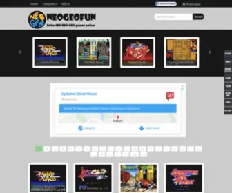 Neogeofun.com(Play Retro SNK Neo Geo games online) Screenshot