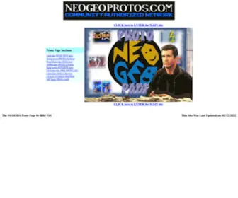 Neogeoprotos.com(The first and best source for NEOGEO prototype and unreleased games) Screenshot
