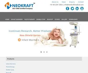 Neokraftmedical.com(NeoKraft Medical Equipments) Screenshot