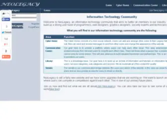 Neolegacy.com(Neolegacy) Screenshot
