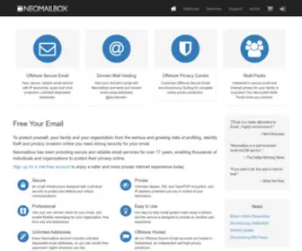Neomailbox.ch(Neomailbox Secure Email) Screenshot