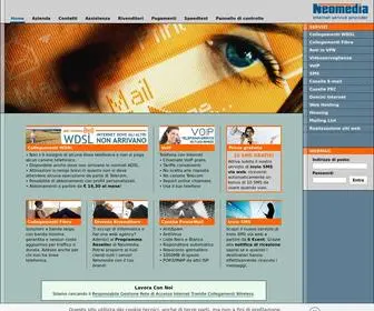 Neomedia.it(Uno dei principali internet service provider siciliani) Screenshot