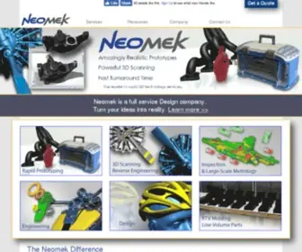 Neomek.com(3D Scanning Services) Screenshot