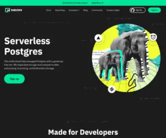 Neon.tech(Serverless, Fault-Tolerant, Branchable Postgres) Screenshot