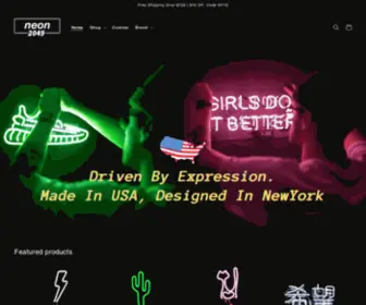 Neon2049.com(NeonBest Handmade Neon Signs) Screenshot