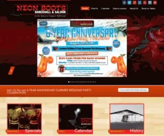 Neonbootsclub.com(Neon Boots Dancehall & Saloon) Screenshot