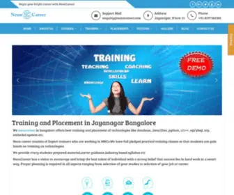 Neoncareer.com(Training and Placement in Jayanagar Bangalore) Screenshot