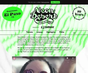 NeondesertmusicFestival.com(Neon Desert Music Festival) Screenshot