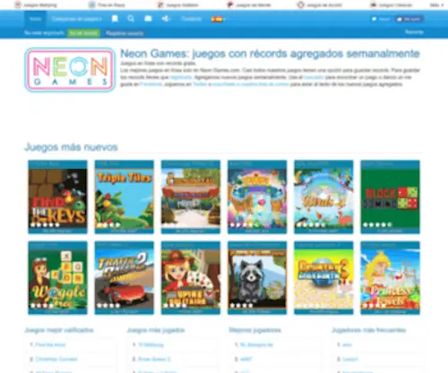 Neongames.es(Neon Games) Screenshot