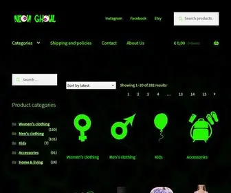 Neonghoul.com(Neon Ghoul) Screenshot