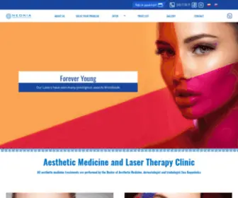Neonia.com.pl(Klinika Medycyny Estetycznej i Laseroterapii Krak) Screenshot