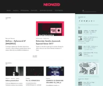 Neonized.net(Electronic music blog from Barcelona) Screenshot