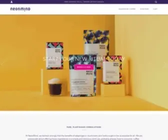 Neonmind.com(Mushroom Coffees & Superfoods) Screenshot