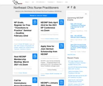 Neonp.org(Northeast Ohio Nurse Practitioners) Screenshot