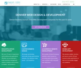 Neonrain.com(Denver Web Design & Development) Screenshot