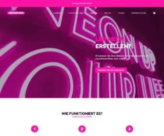 Neonsfeer.de(Neon verlichting) Screenshot