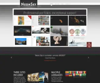 Neonsky.com(Neon Sky portfolio websites and management tools) Screenshot