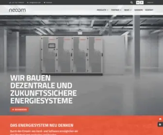 Neoom.com(Wir bauen dezentrale und zukunftssichere Energiesysteme) Screenshot