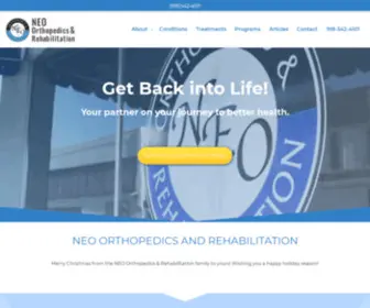 Neoorthopedic.com(NEO Orthopedics and Rehabilitation) Screenshot