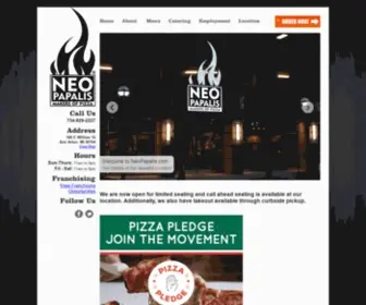 Neopapalis.com(NeoPapalis Pizza of Ann Arbor) Screenshot