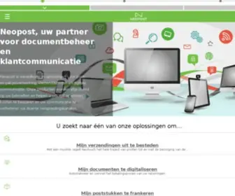 Neopost.be(Neopost devient Quadient) Screenshot