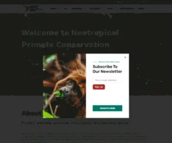 Neoprimate.org(Neotropical Primate Conservation Home) Screenshot