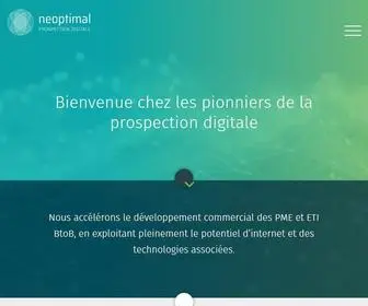 Neoptimal.com(Agence pionnière de la prospection digitale BtoB) Screenshot