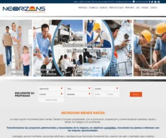 Neorizons.com.mx(Neorizons Bienes Raices) Screenshot