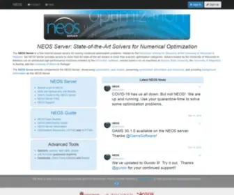 Neos-Server.org(The NEOS Server) Screenshot